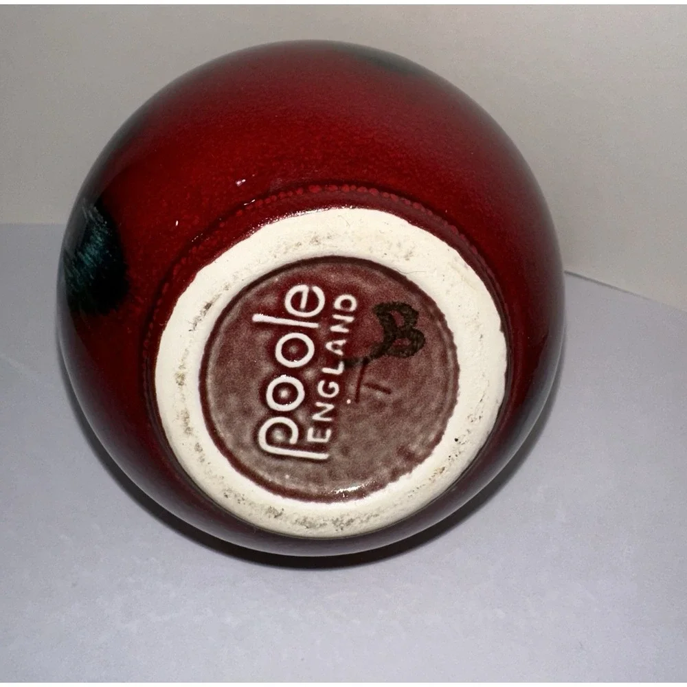 Poole Pottery Volcano Living Glaze Squat Bud Vase 5